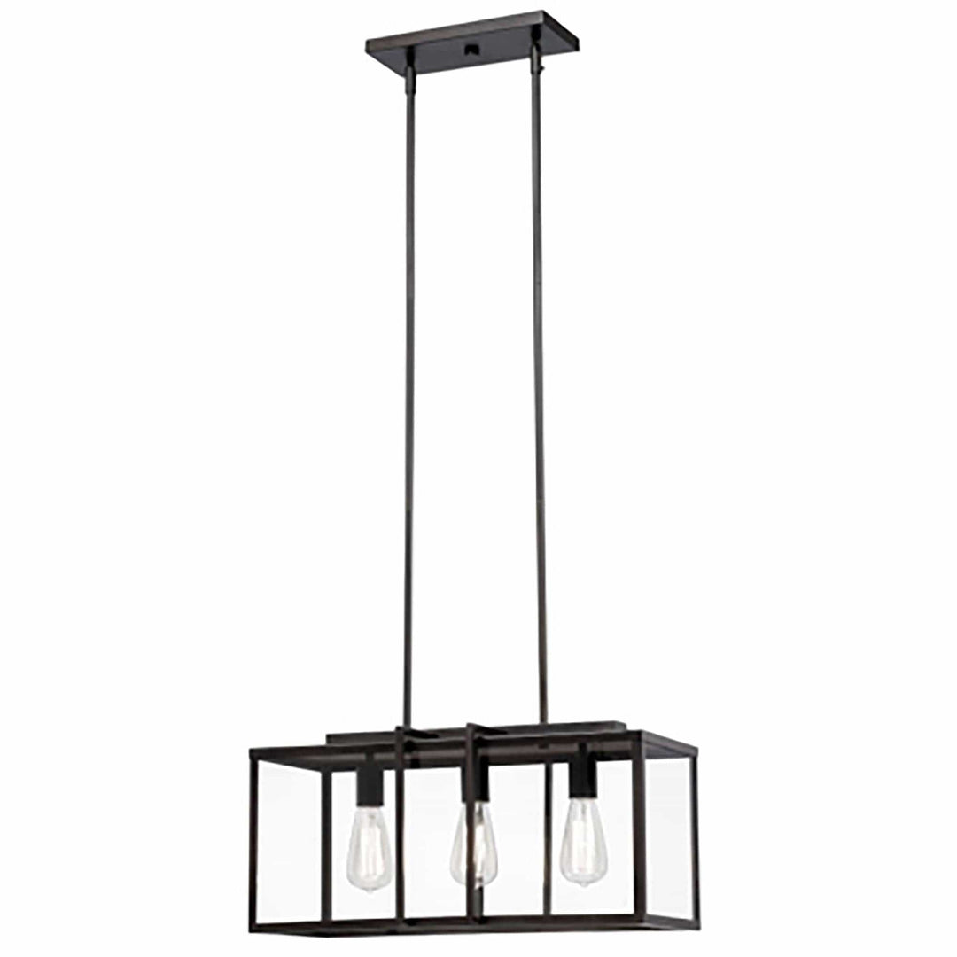 Trans Globe 12" Eastwood II Rect Edison - Rubbed Oil Bronze