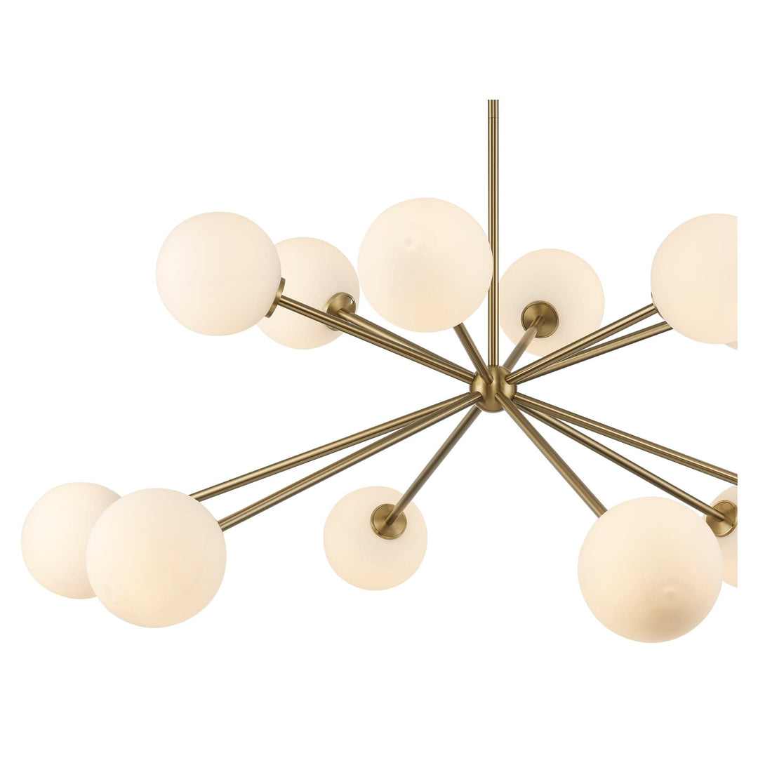 Trans Globe 12 -  Haskell  Light Sputnik Globes - Antique Gold