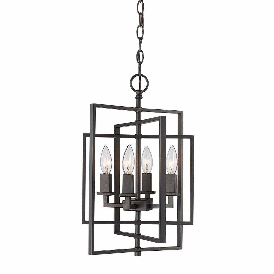 Trans Globe 14" El Capitan  Chandelier Sml - Rubbed Oil Bronze