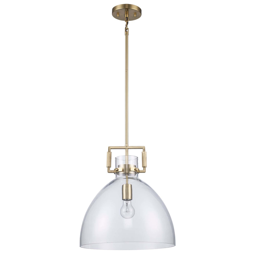 Trans Globe 15" Briar 1-light with Clear Glass Shade -  Antique Gold