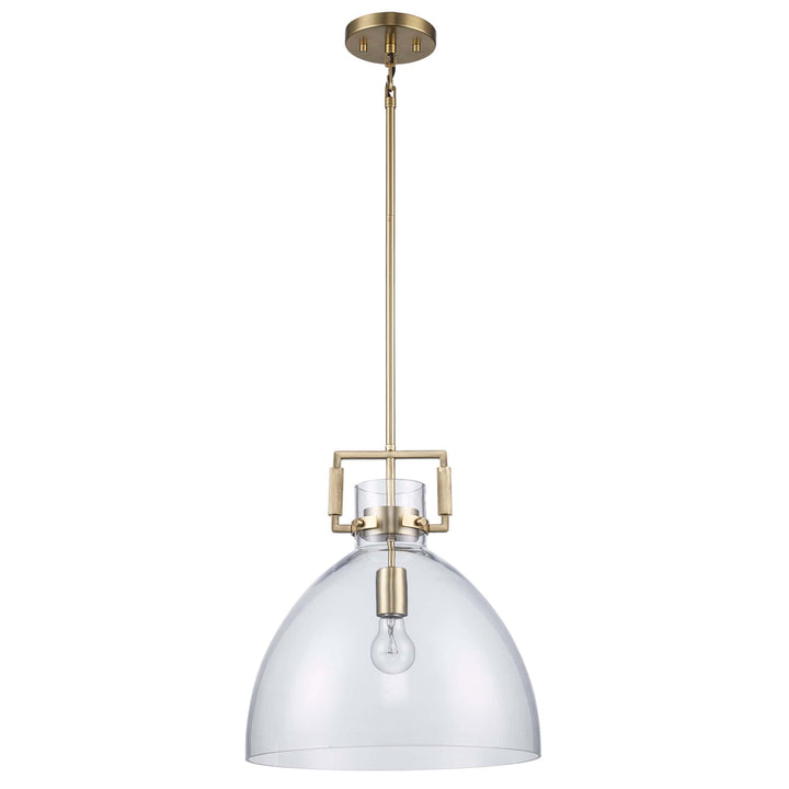 Trans Globe 15" Briar 1-light with Clear Glass Shade -  Antique Gold