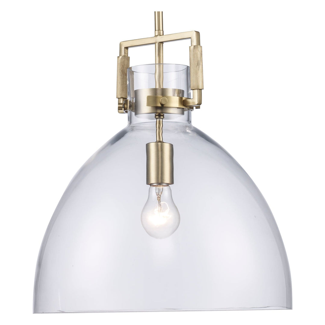 Trans Globe 15" Briar 1-light with Clear Glass Shade -  Antique Gold