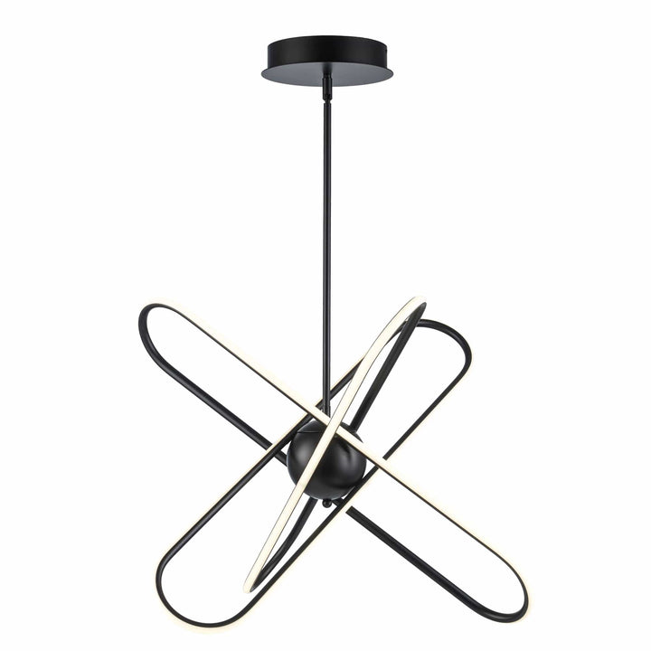 Trans Globe 18.7" Modern Skylar LED Atom Burst - Black