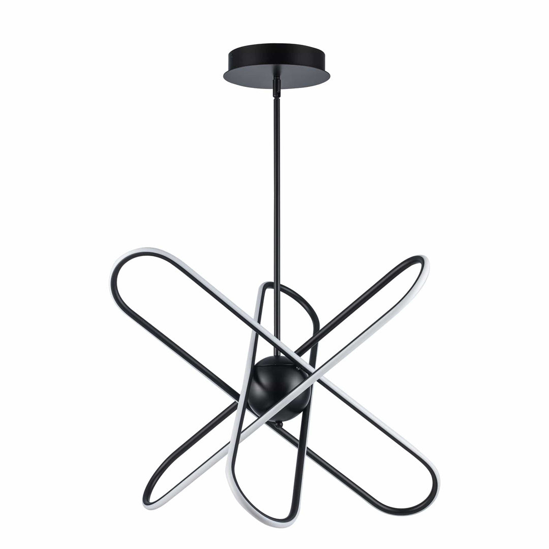 Trans Globe 18.7" Modern Skylar LED Atom Burst - Black
