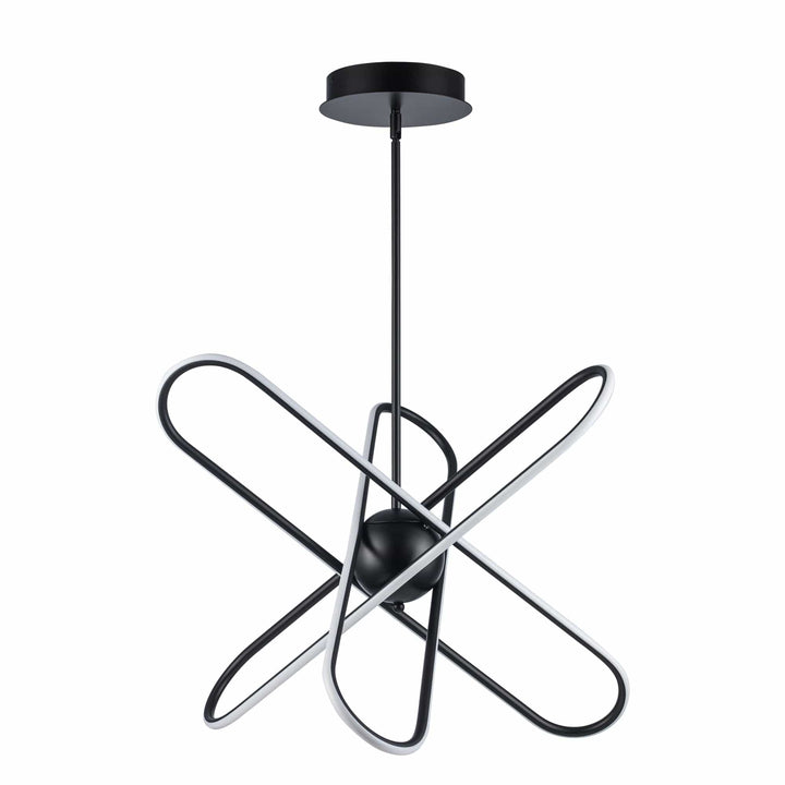 Trans Globe 18.7" Modern Skylar LED Atom Burst - Black