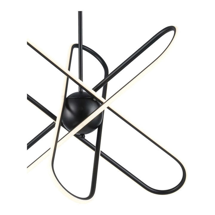 Trans Globe 18.7" Modern Skylar LED Atom Burst - Black