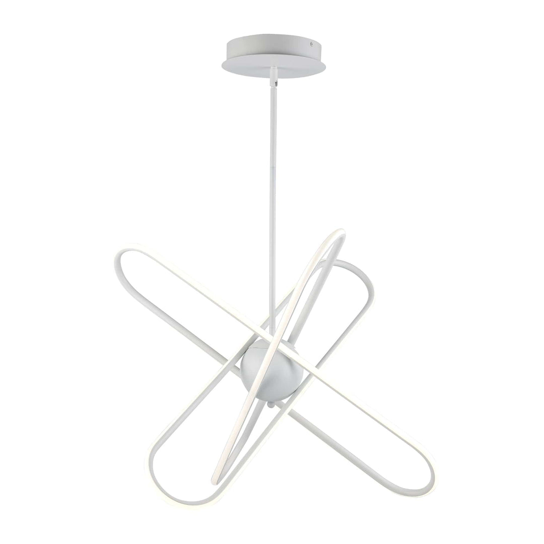 Trans Globe 18.7" Modern Skylar LED Atom Burst - White