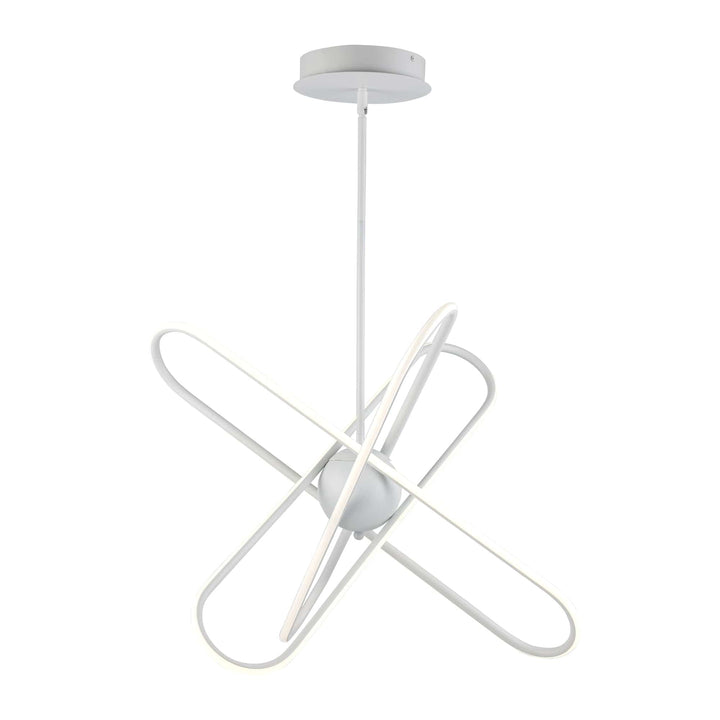 Trans Globe 18.7" Modern Skylar LED Atom Burst - White