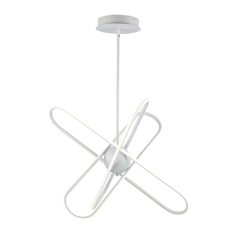 Trans Globe 18.7" Modern Skylar LED Atom Burst - White