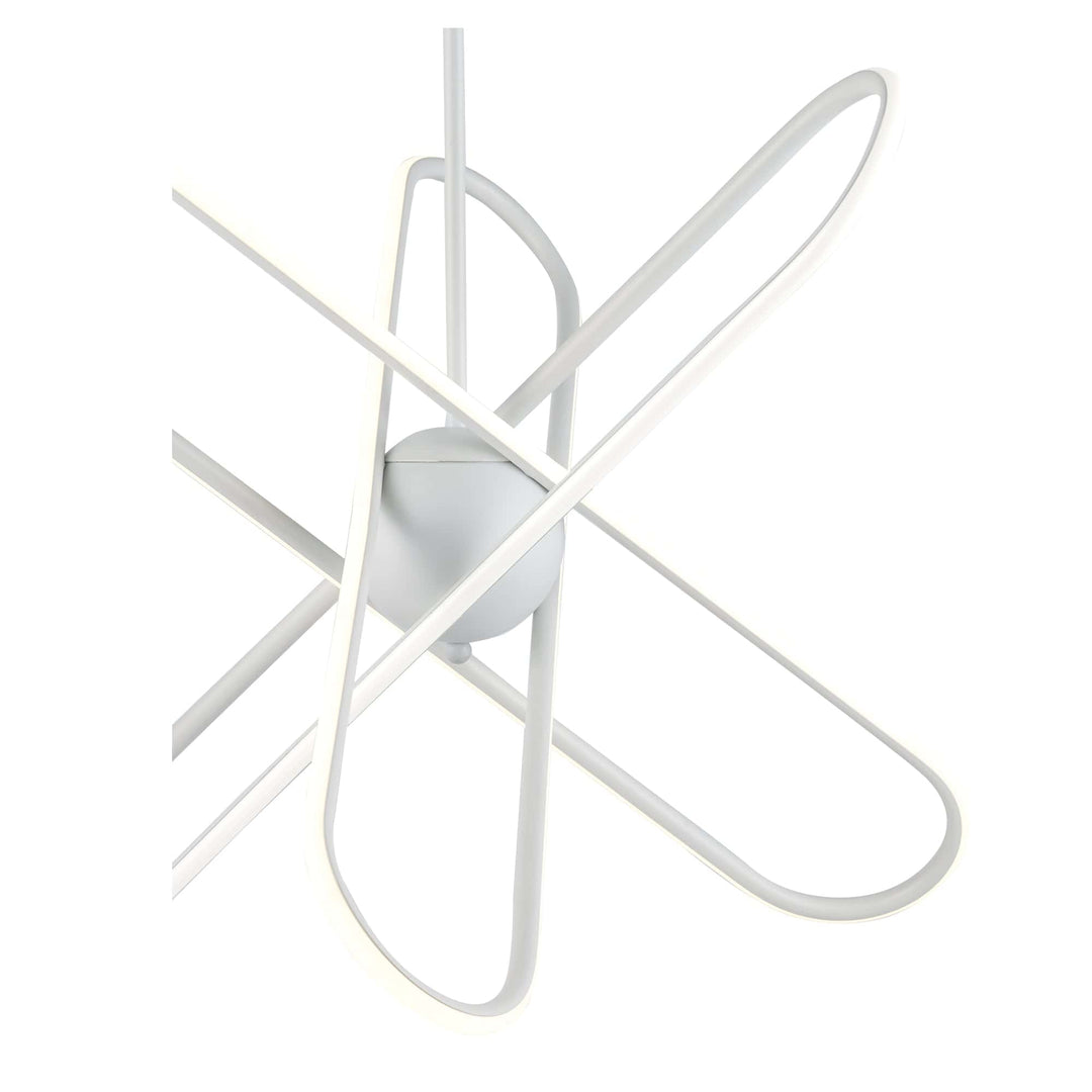 Trans Globe 18.7" Modern Skylar LED Atom Burst - White