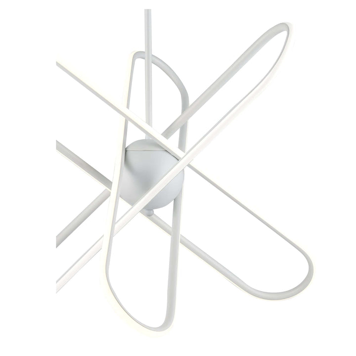 Trans Globe 18.7" Modern Skylar LED Atom Burst - White