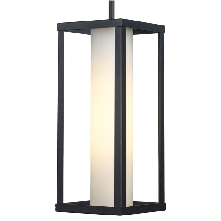 Trans Globe 1Lt Hanger Frosted Inner Cylin- Black