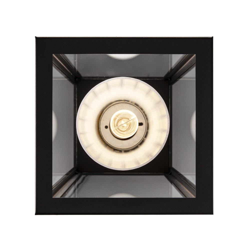 Trans Globe 1Lt Hanger Frosted Inner Cylin- Black