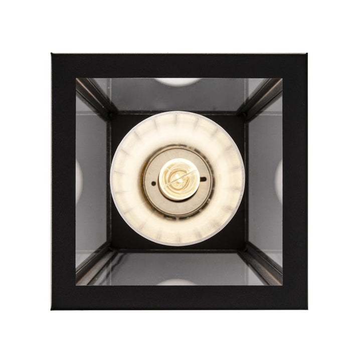 Trans Globe 1Lt Hanger Frosted Inner Cylin- Black