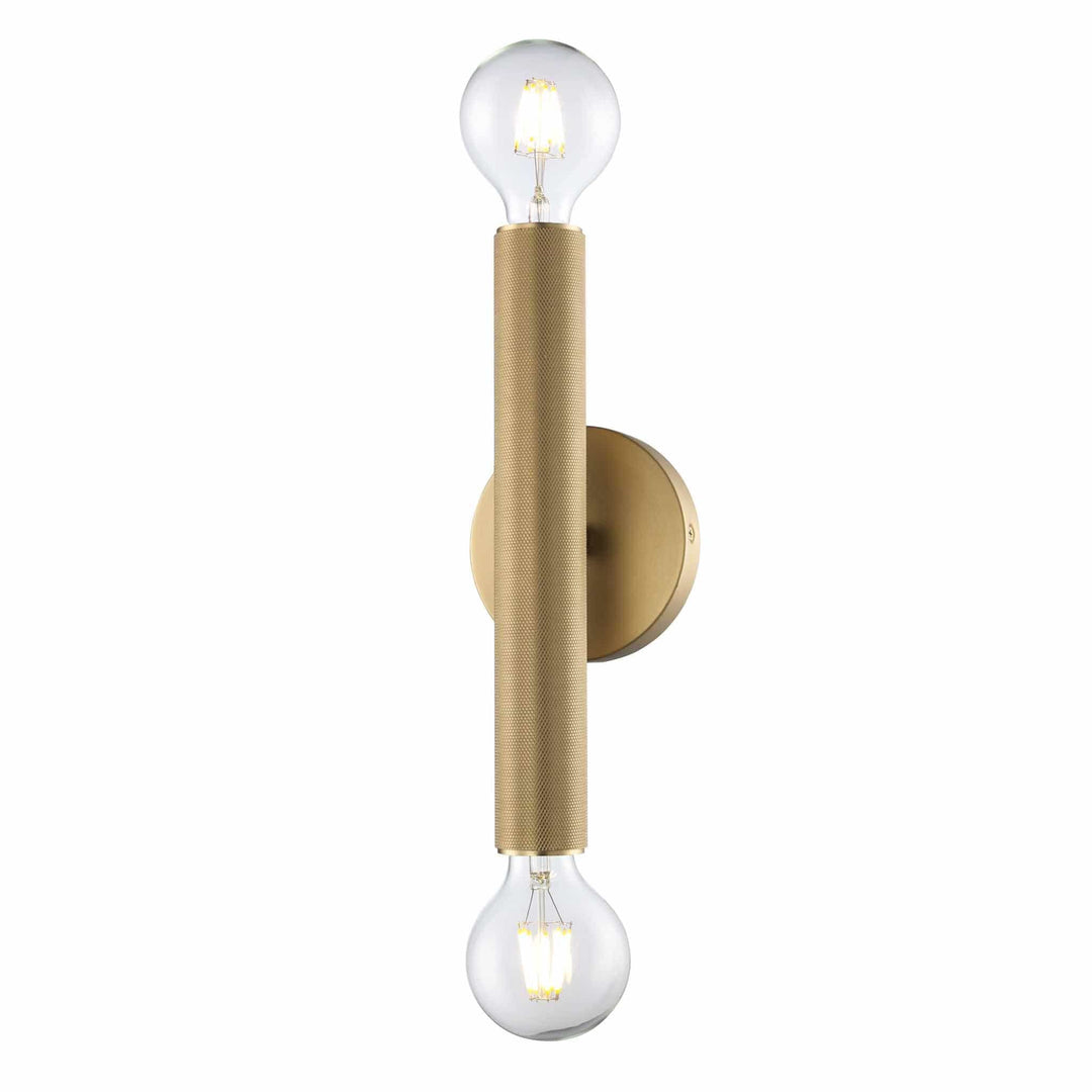 Trans Globe 2-Light Bare Bulb Indoor Wall Sconce Industrial - Antique Gold