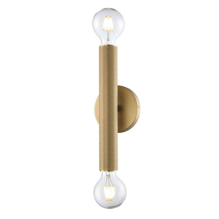 Trans Globe 2-Light Bare Bulb Indoor Wall Sconce Industrial - Antique Gold