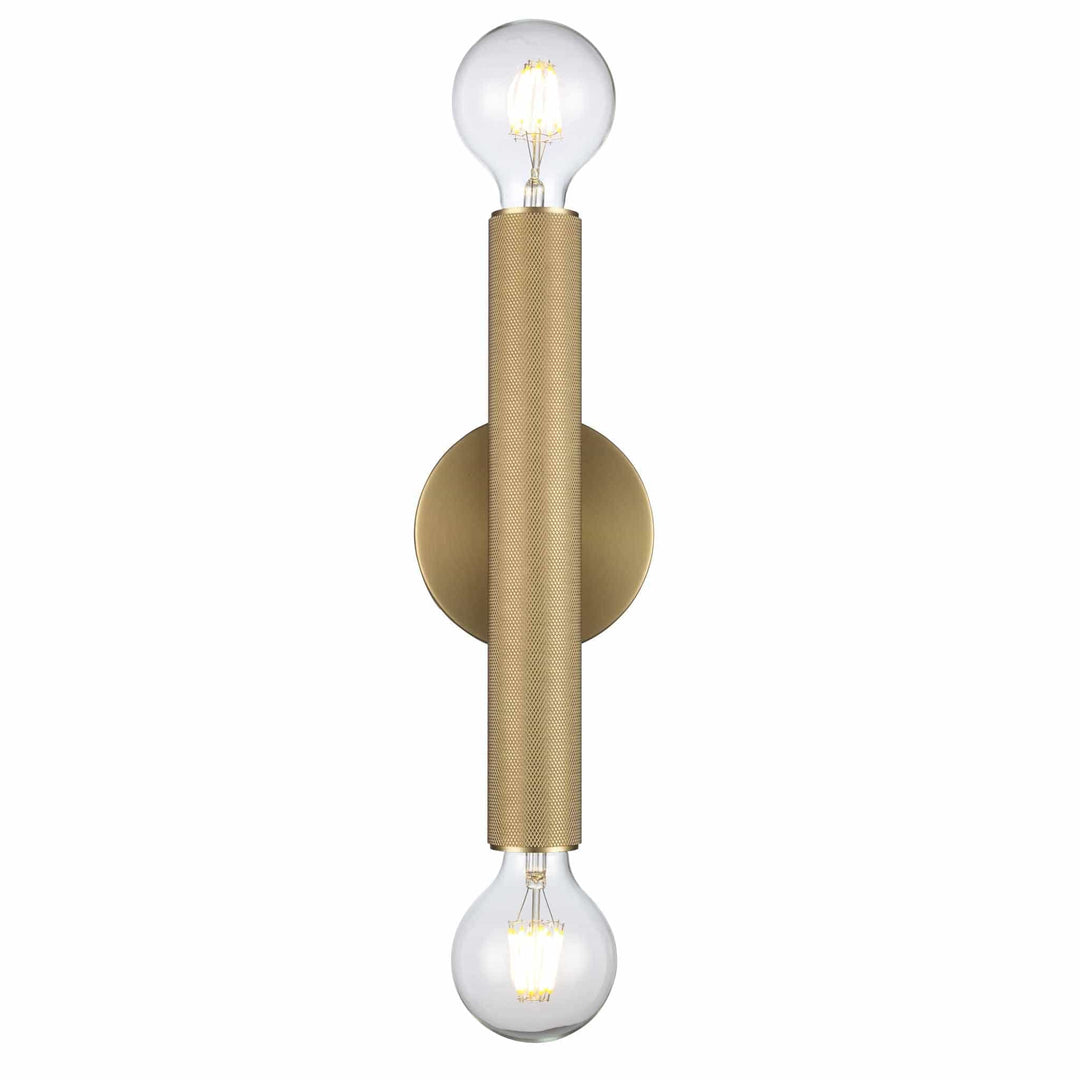 Trans Globe 2-Light Bare Bulb Indoor Wall Sconce Industrial - Antique Gold