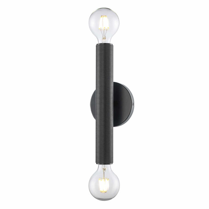 Trans Globe 2-Light Bare Bulb Indoor Wall Sconce Industrial - Black