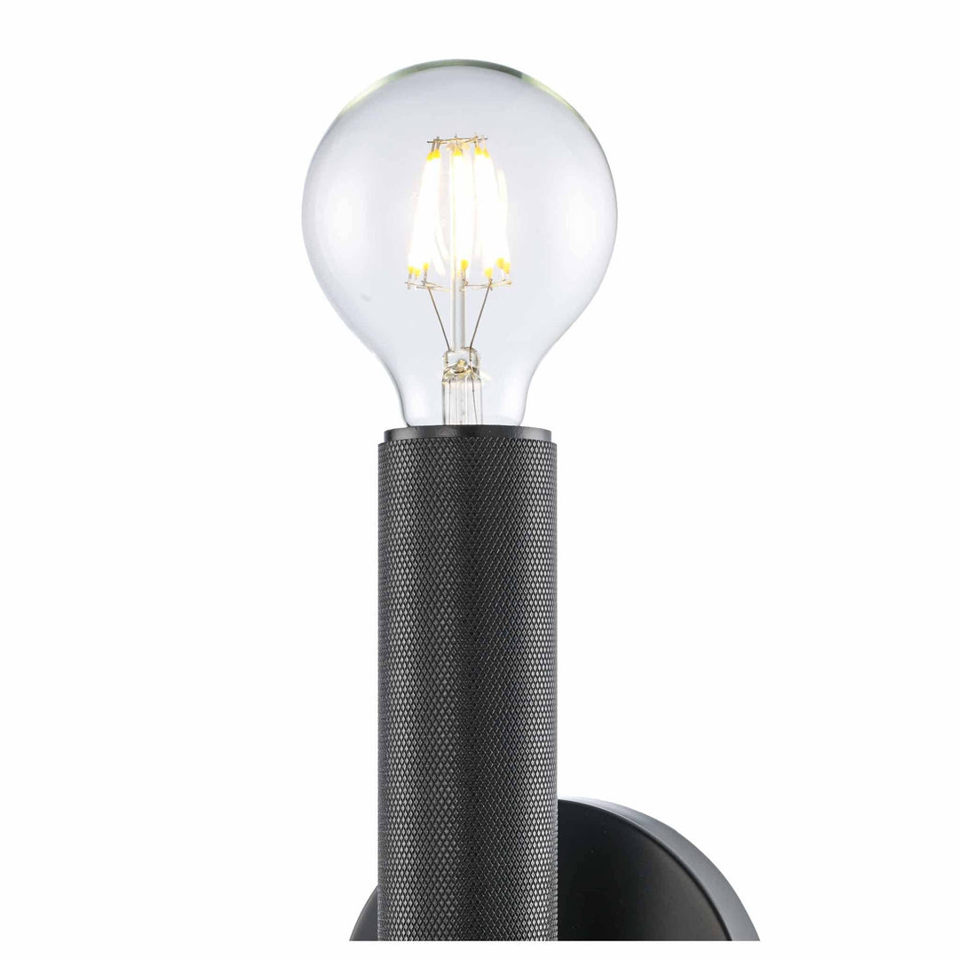 Trans Globe 2-Light Bare Bulb Indoor Wall Sconce Industrial - Black
