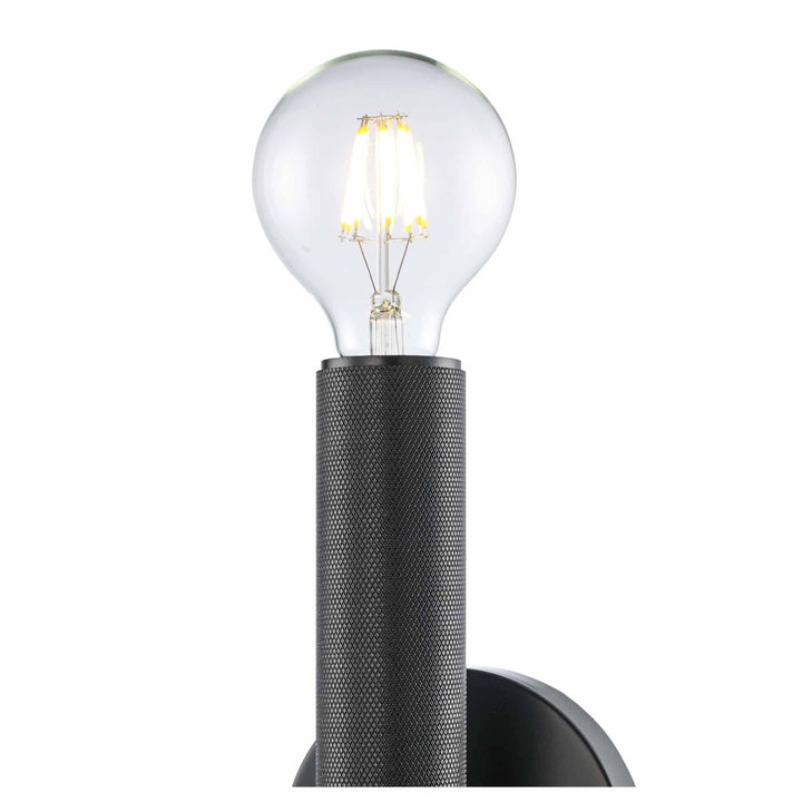 Trans Globe 2-Light Bare Bulb Indoor Wall Sconce Industrial - Black
