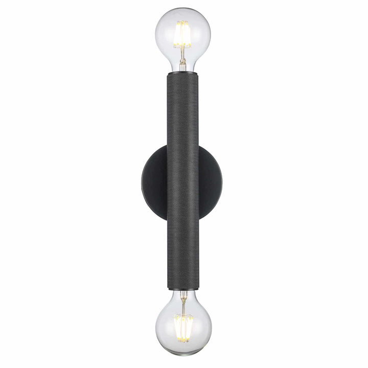 Trans Globe 2-Light Bare Bulb Indoor Wall Sconce Industrial - Black