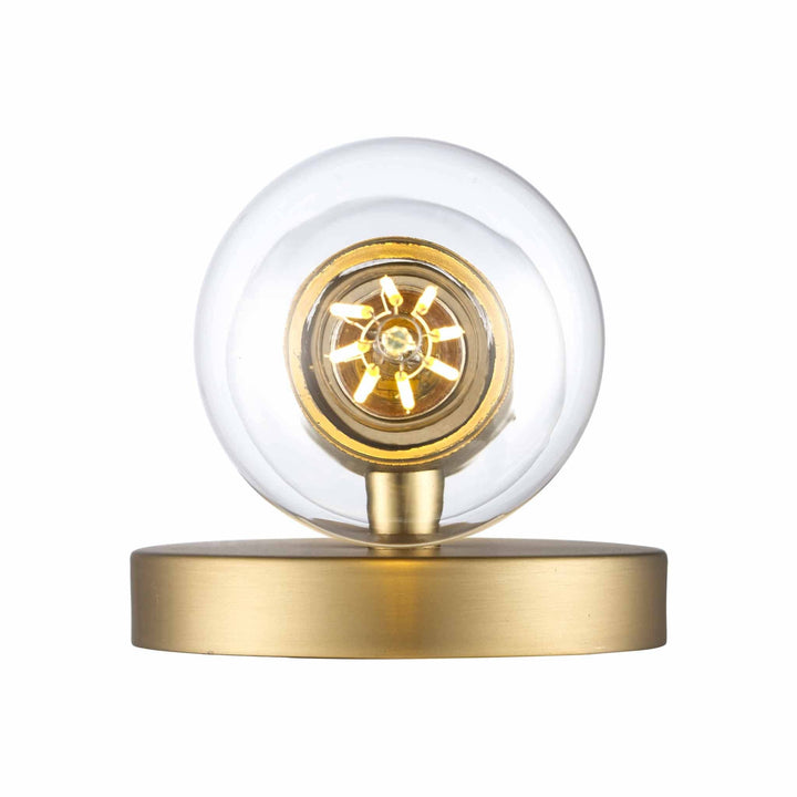 Trans Globe 2-Light Bare Bulb Indoor Wall Sconce Industrial Knurled - Antique Gold