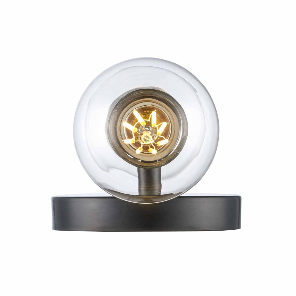 Trans Globe 2-Light Bare Bulb Indoor Wall Sconce Industrial Knurled - Black