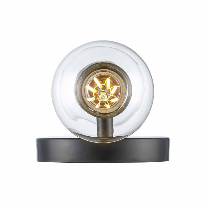 Trans Globe 2-Light Bare Bulb Indoor Wall Sconce Industrial Knurled - Black