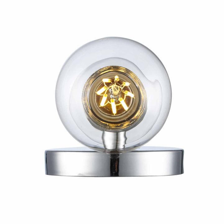 Trans Globe 2-Light Bare Bulb Indoor Wall Sconce Industrial - Polished Chrome