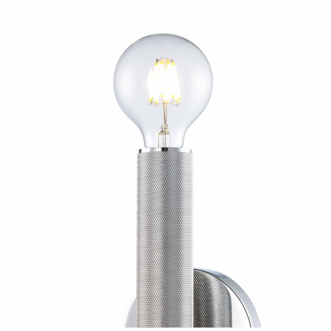 Trans Globe 2-Light Bare Bulb Indoor Wall Sconce Industrial - Polished Chrome