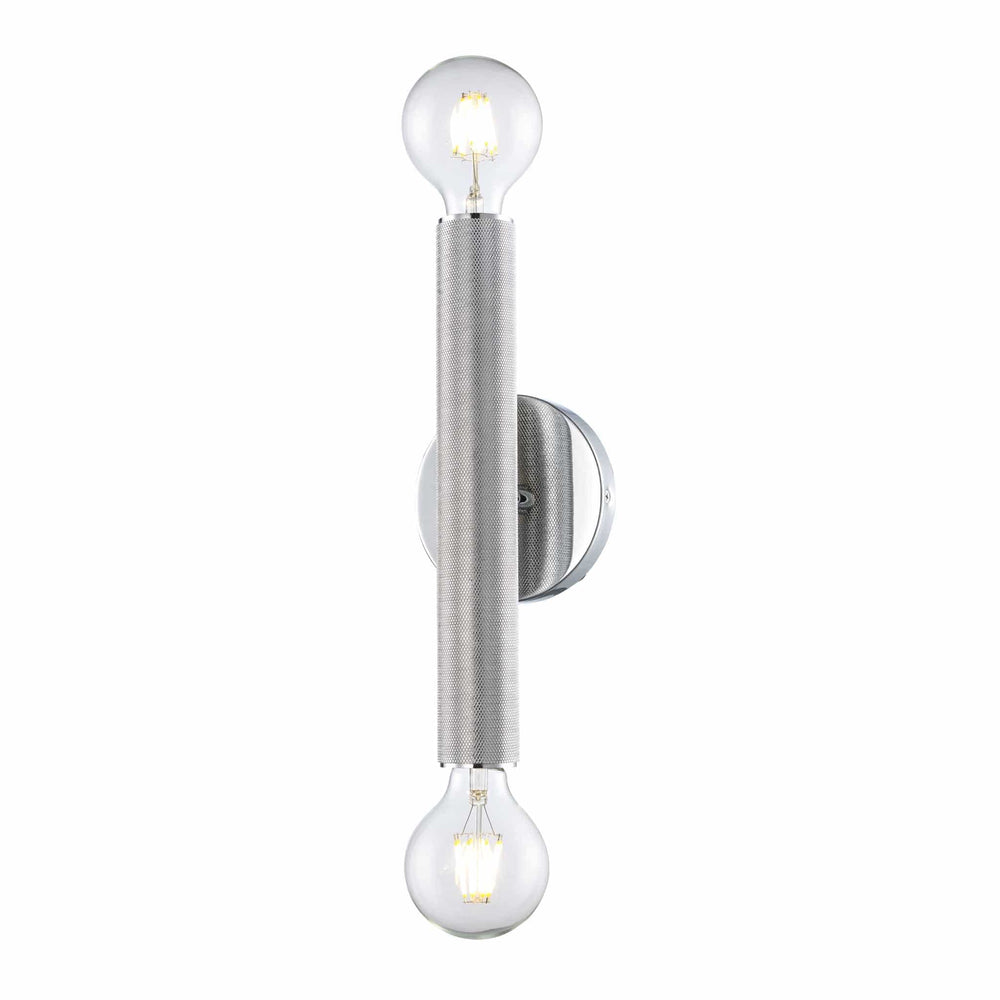 Trans Globe 2-Light Bare Bulb Indoor Wall Sconce Industrial - Polished Chrome