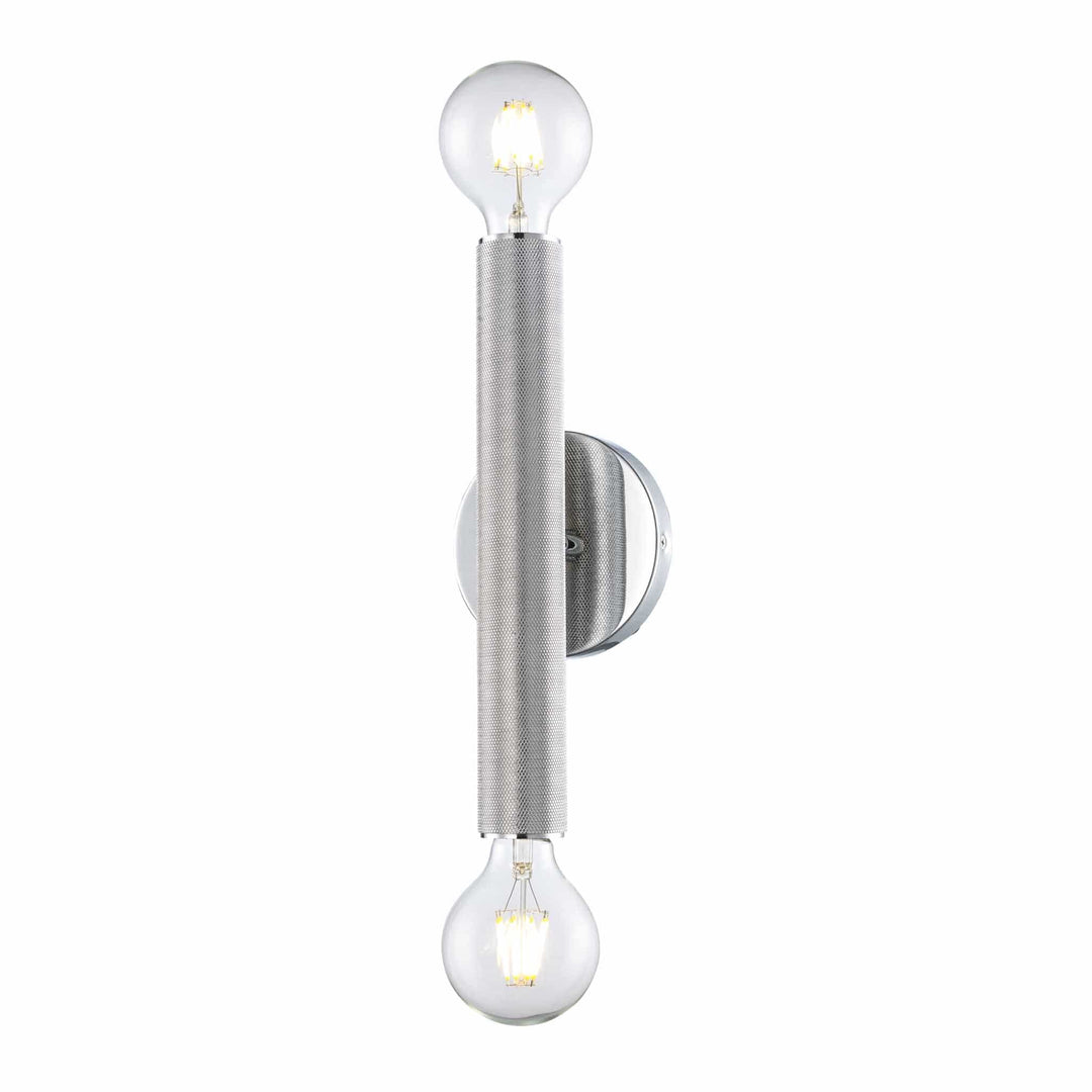 Trans Globe 2-Light Bare Bulb Indoor Wall Sconce Industrial - Polished Chrome