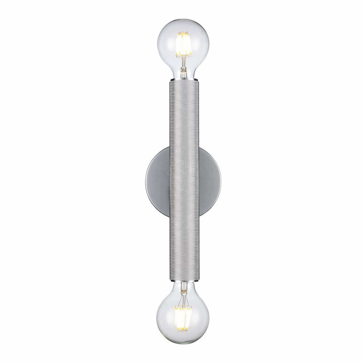 Trans Globe 2-Light Bare Bulb Indoor Wall Sconce Industrial - Polished Chrome