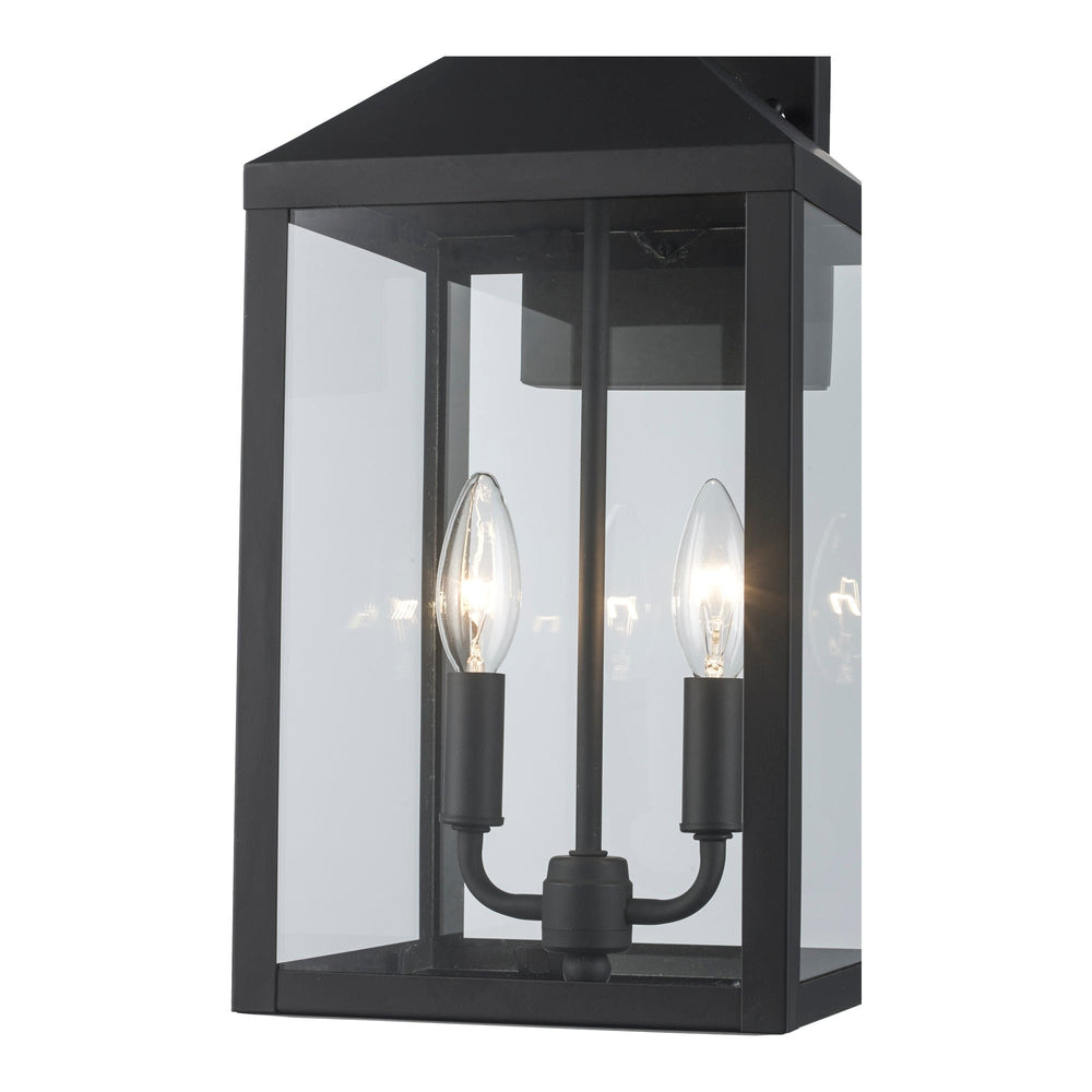 Trans Globe 2-light Storm Outdoor Wall Lantern - Black