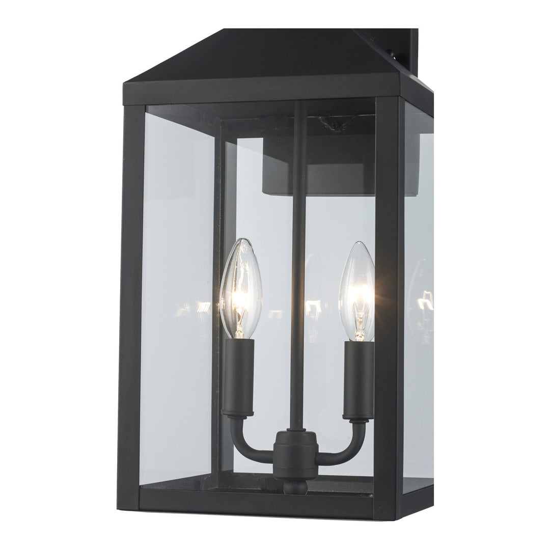 Trans Globe 2-light Storm Outdoor Wall Lantern - Black