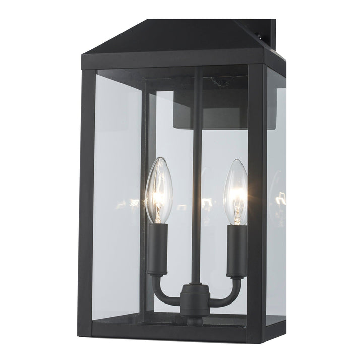Trans Globe 2-light Storm Outdoor Wall Lantern - Black
