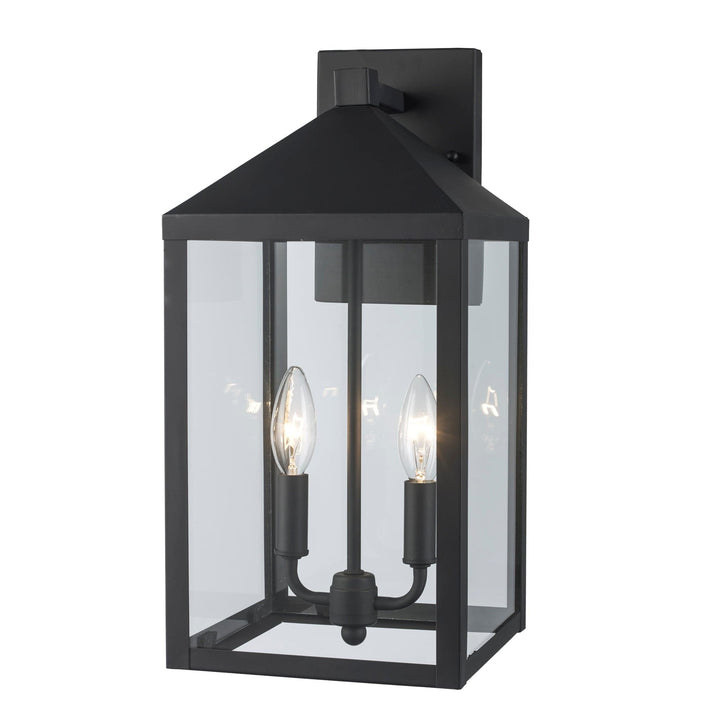 Trans Globe 2-light Storm Outdoor Wall Lantern - Black