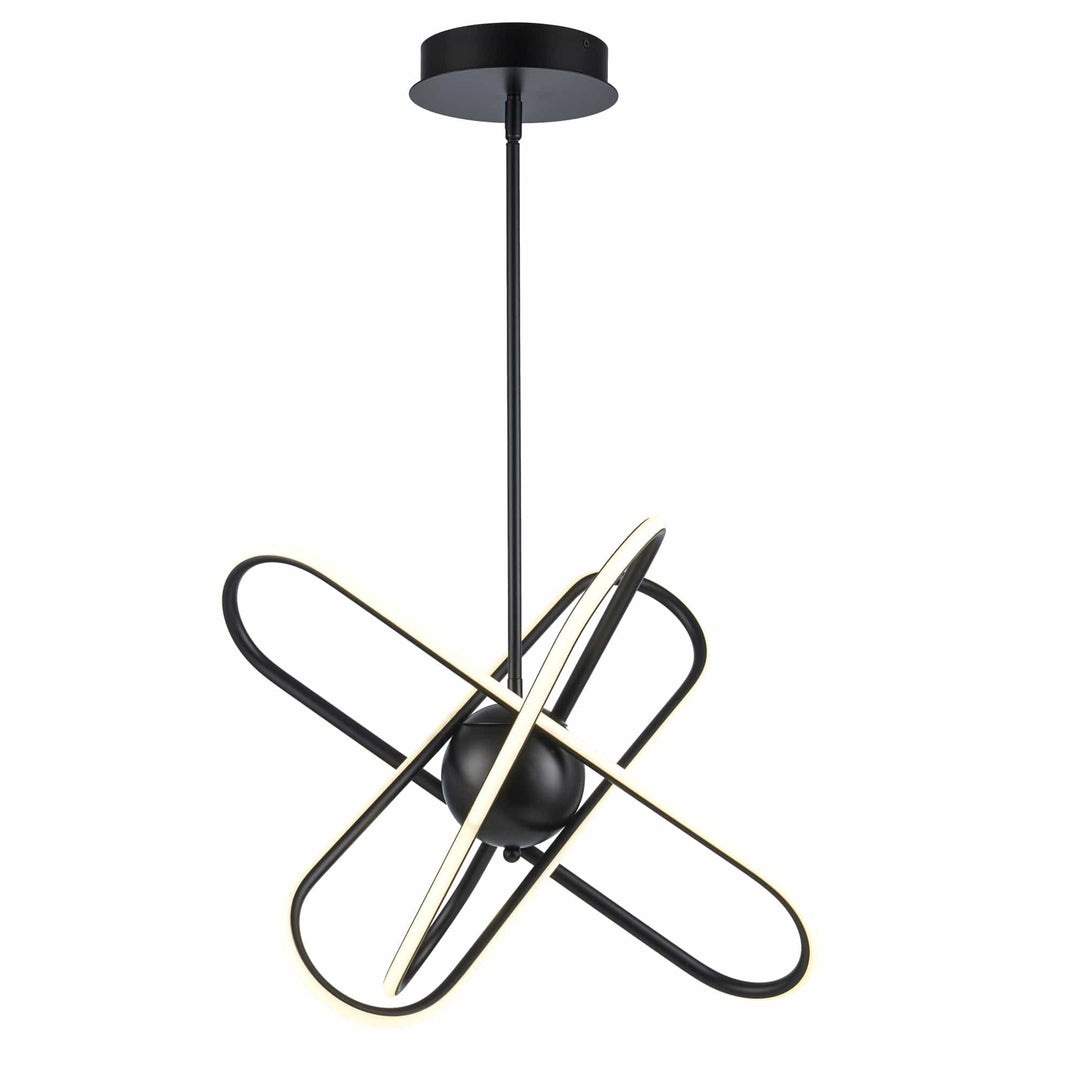 Trans Globe 21"LED Modern Skylar Atom Burst - Black