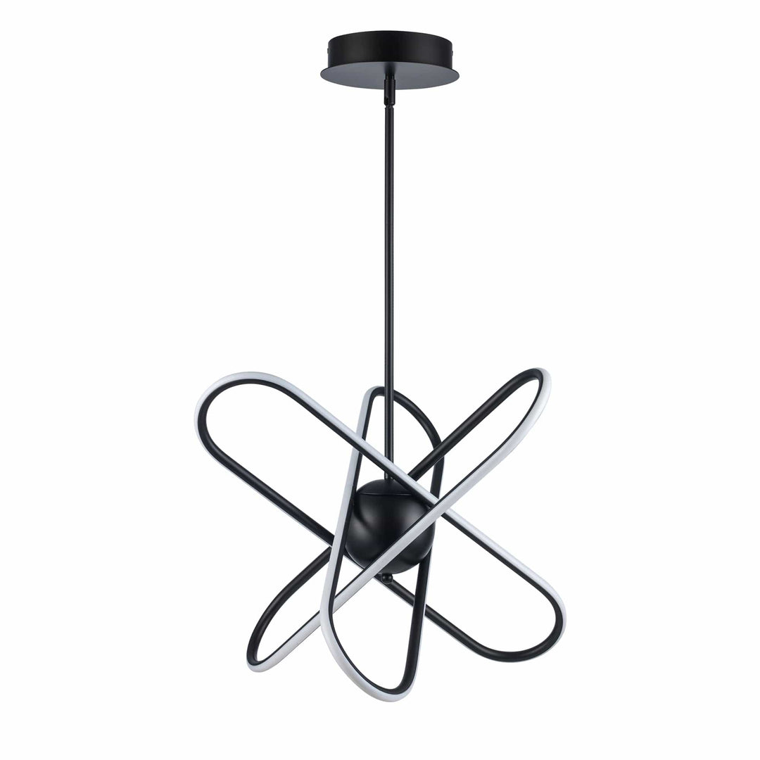 Trans Globe 21"LED Modern Skylar Atom Burst - Black