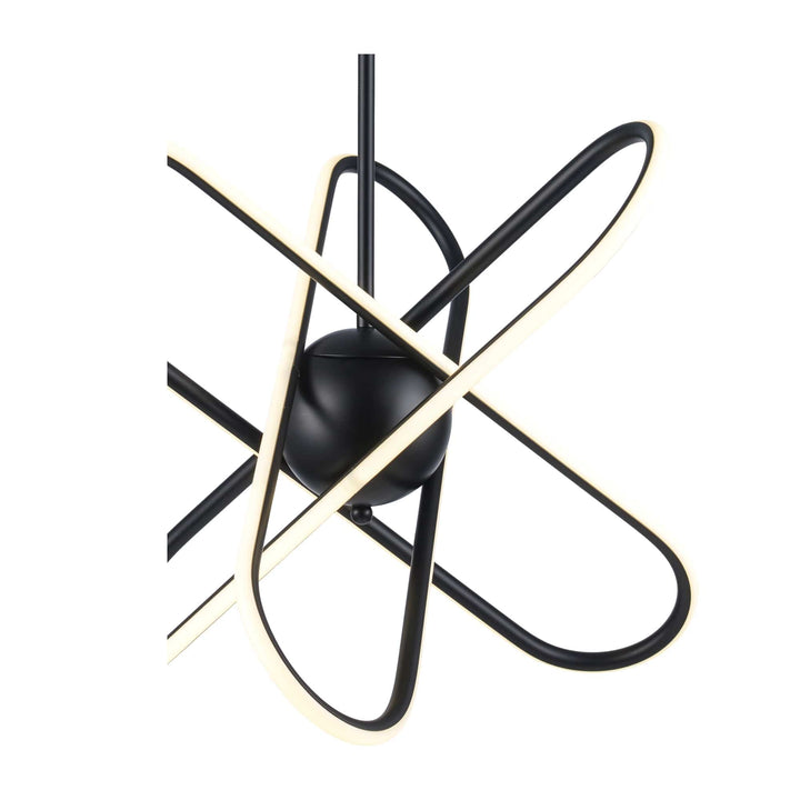Trans Globe 21"LED Modern Skylar Atom Burst - Black