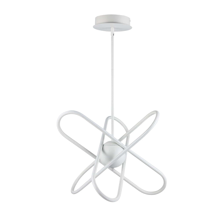 Trans Globe 21"LED Modern Skylar Atom Burst - White