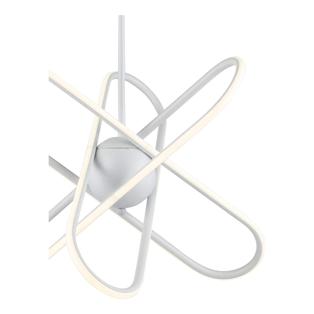 Trans Globe 21"LED Modern Skylar Atom Burst - White