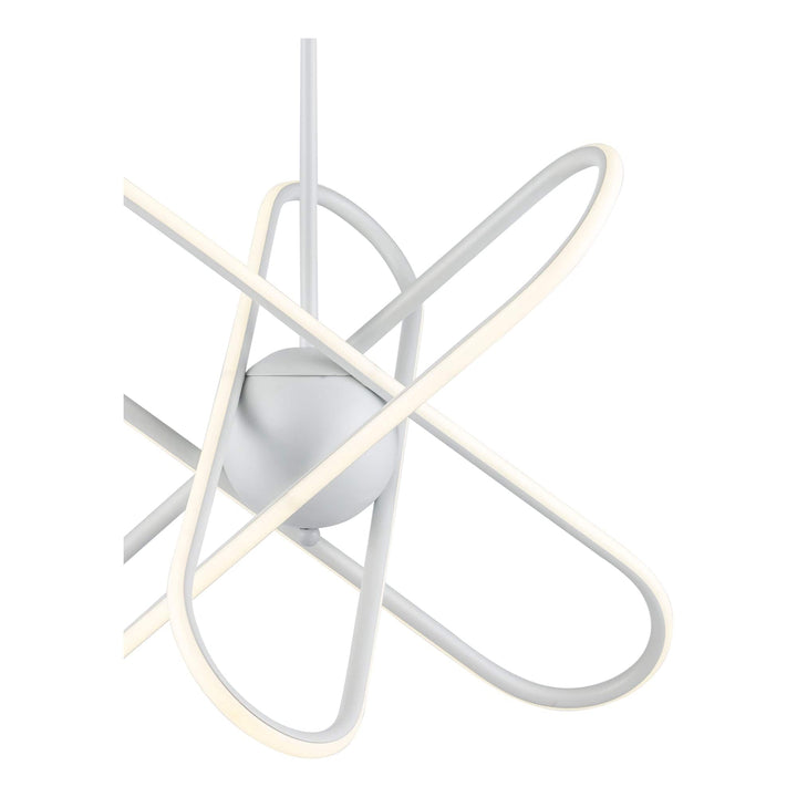 Trans Globe 21"LED Modern Skylar Atom Burst - White