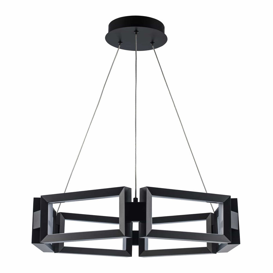 Trans Globe 25 Nightingale LED Rectangle - Black