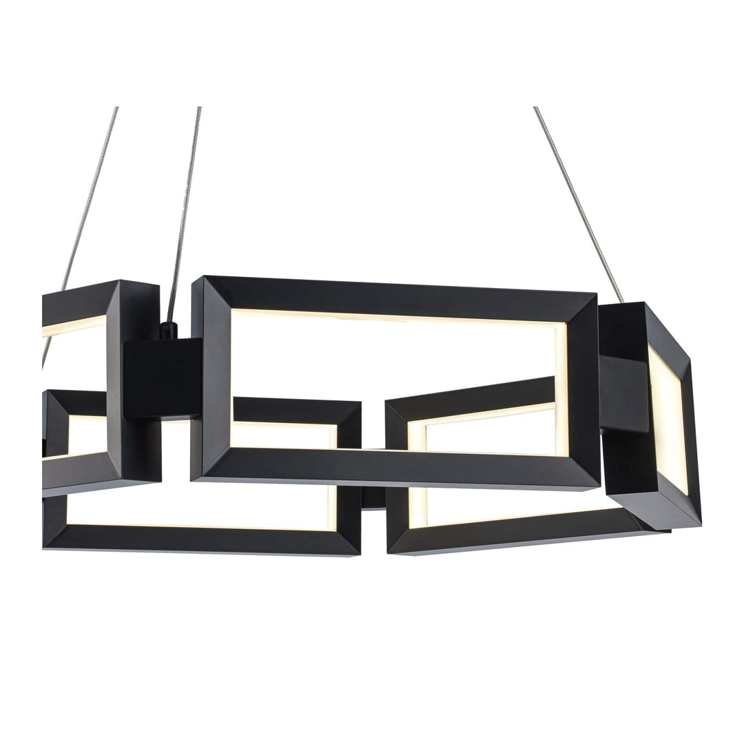 Trans Globe 25 Nightingale LED Rectangle - Black
