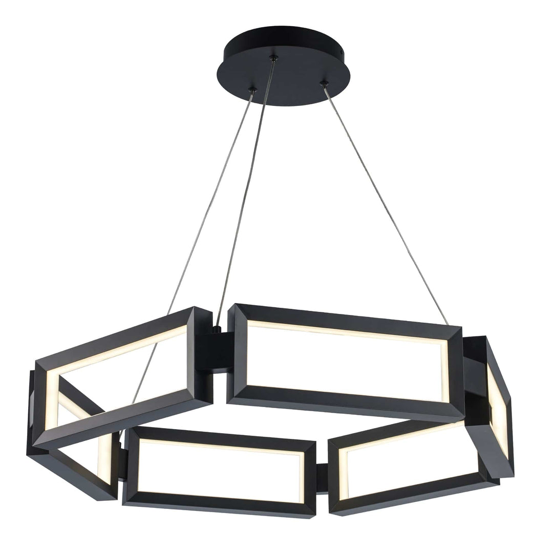 Trans Globe 29.9" Nightingale LED Rectangle - Black