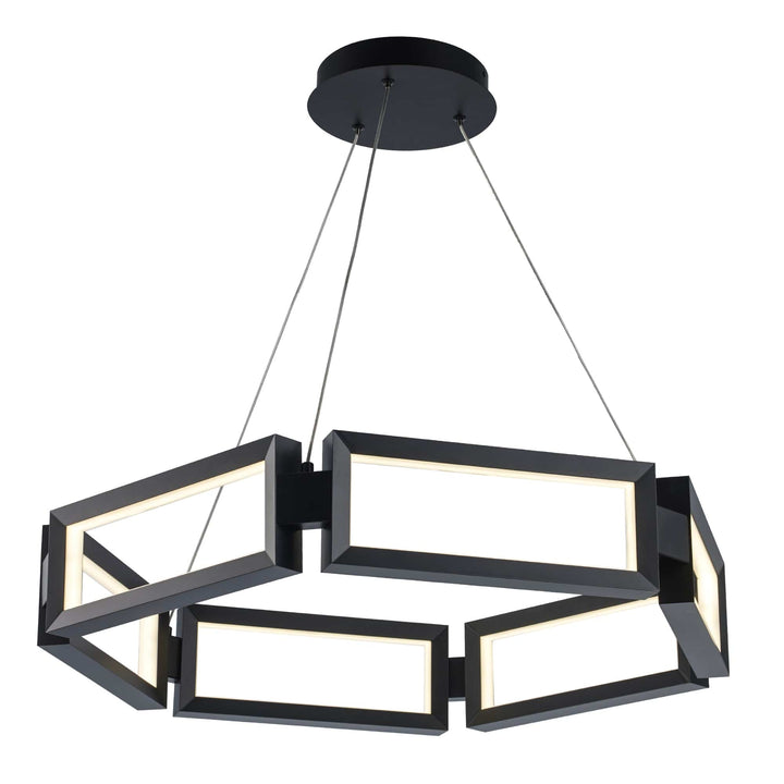 Trans Globe 29.9" Nightingale LED Rectangle - Black