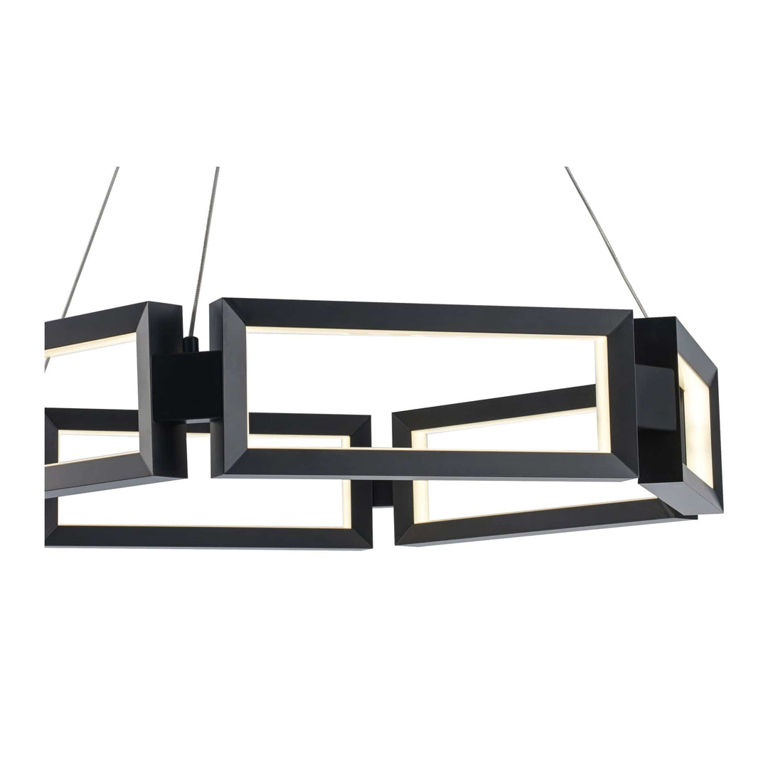 Trans Globe 29.9" Nightingale LED Rectangle - Black