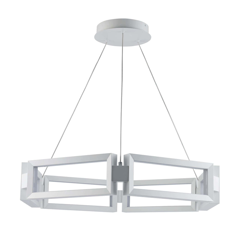 Trans Globe 29.9" Nightingale LED Rectangle -  White