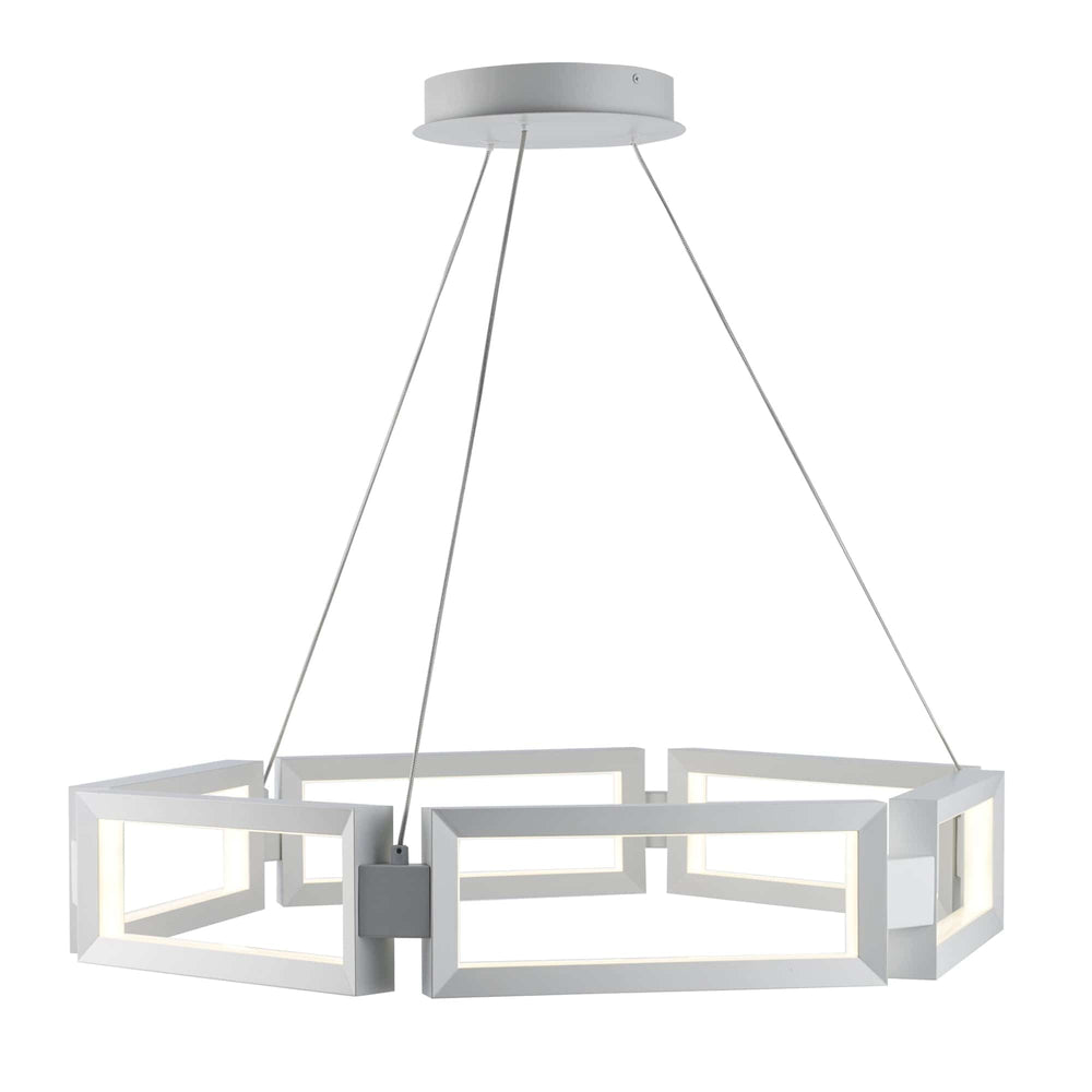 Trans Globe 29.9" Nightingale LED Rectangle -  White